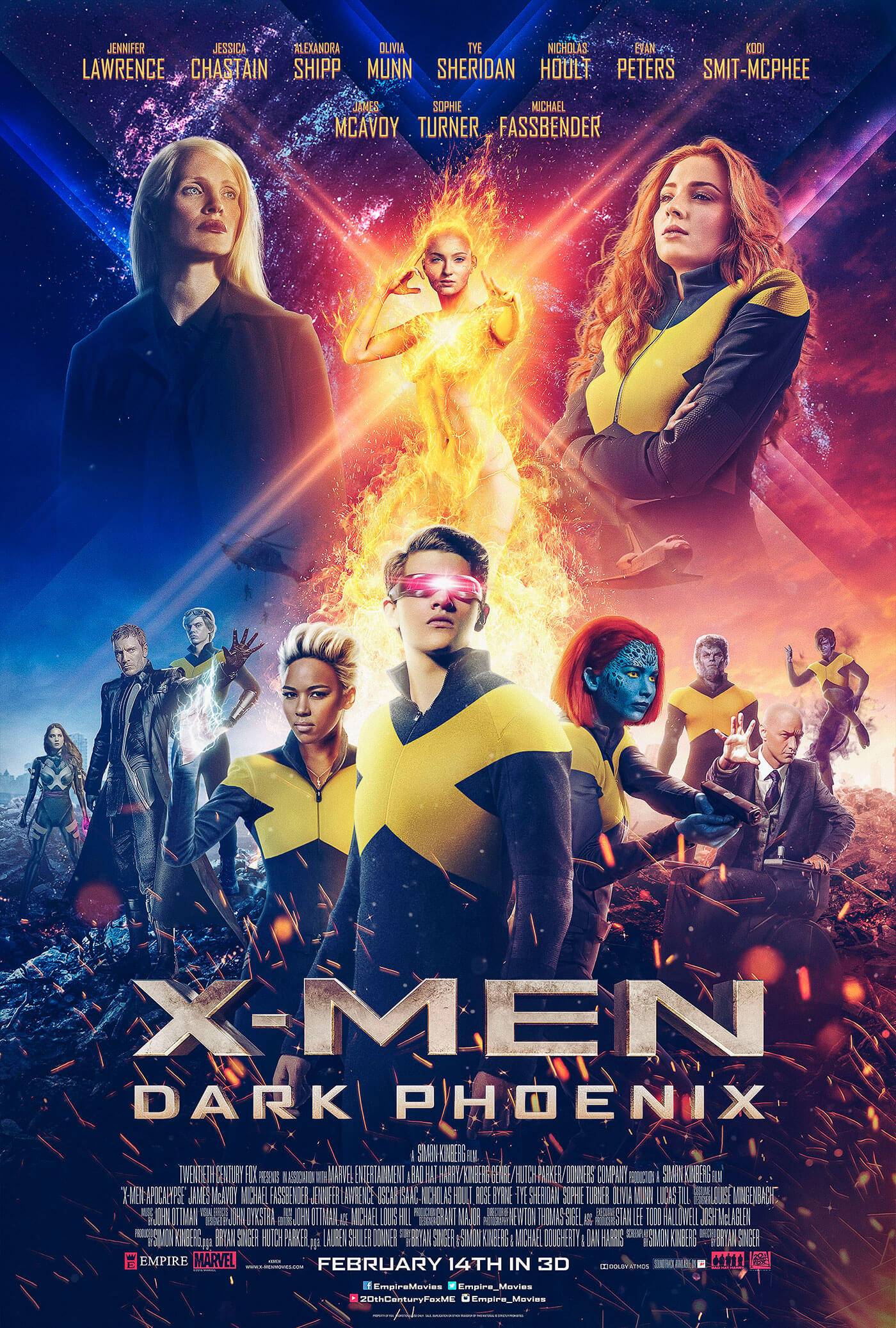Dark Phoenix Marvel Movie Poster Wall Art Maxi 2019 Prints New Film Cinema-1672